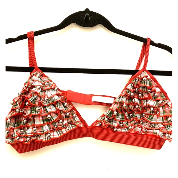 Victoria Secret Holiday Ruffle Bell Bra - Picture 1 of 4